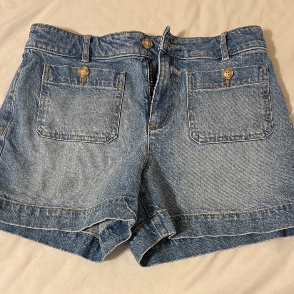 LOFT Light Blue Jean Shorts